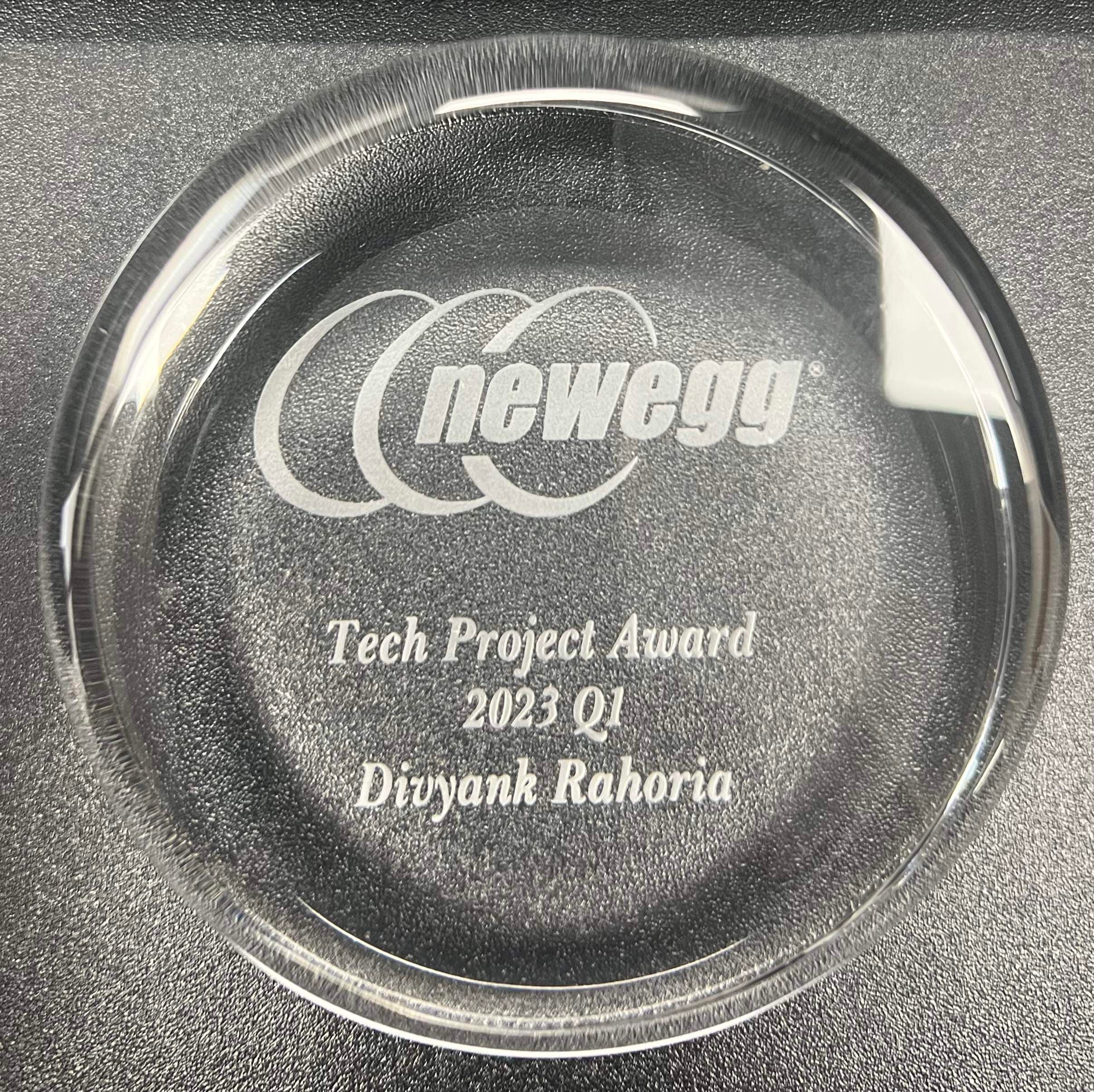 Award at Newegg